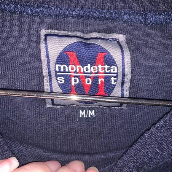 Vintage Mondetta Air Sport Canada Sweatshirt Embroidery  Navy M - Picture 2 of 7